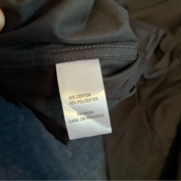 NWOT Port Authority Men’s Small Easy Care Long Sleeve Button Down Black S608 - Picture 6 of 9